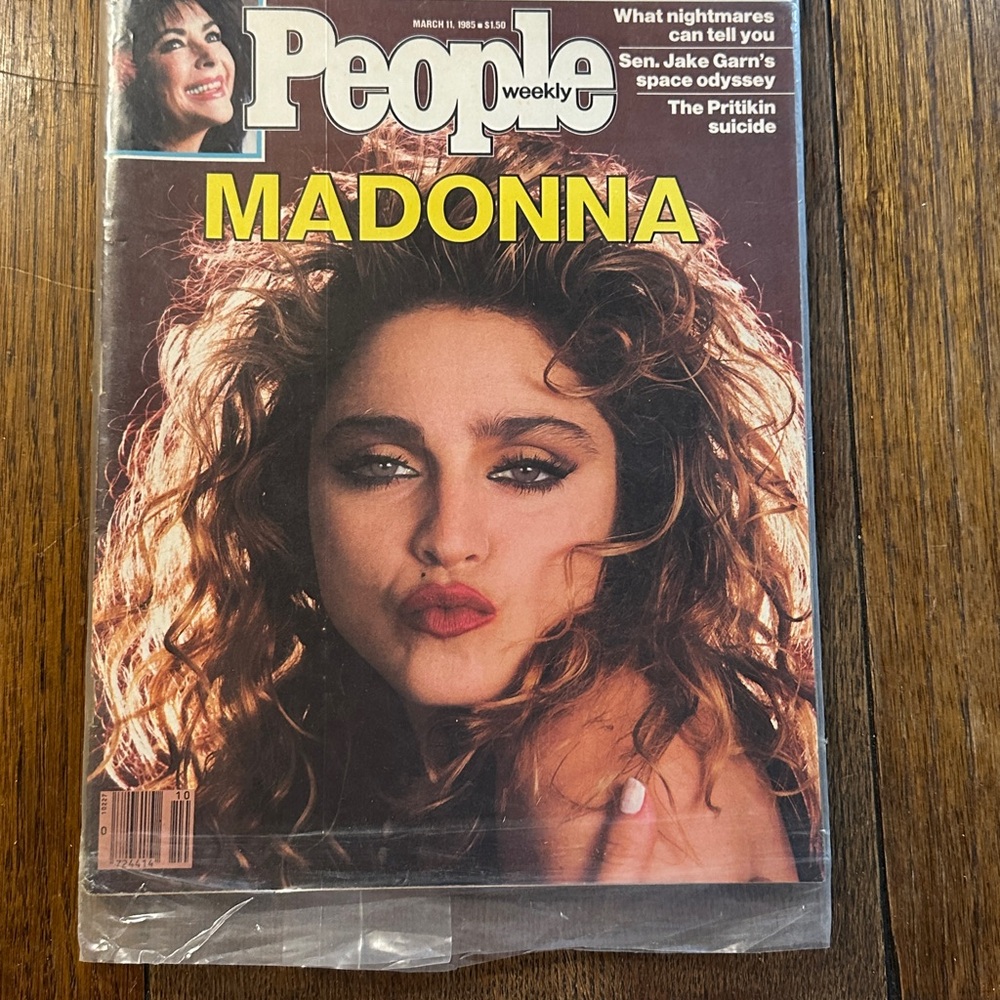 Vintage People Weekly Magazine with Madonna Cover